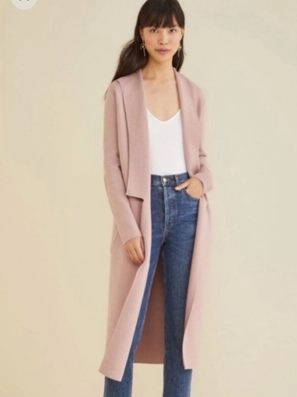 Soia & Kyo Dusty Pink Coatigan